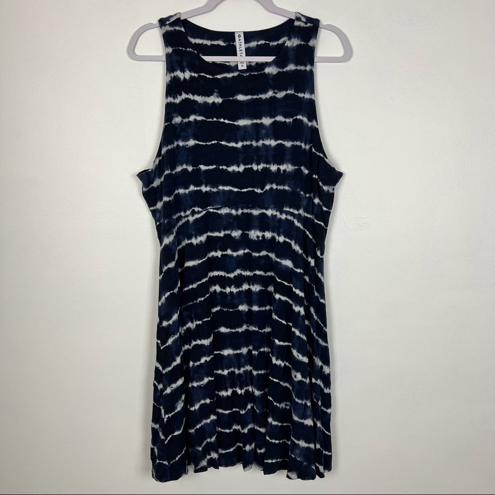 Athletes Santorini Thera Swing Dress Athletic Navy Tie Dye Size 1X